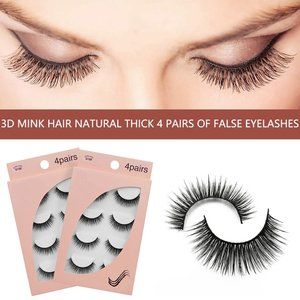 14 Pairs 3D Mink Hair Natural Thick Eyelashes